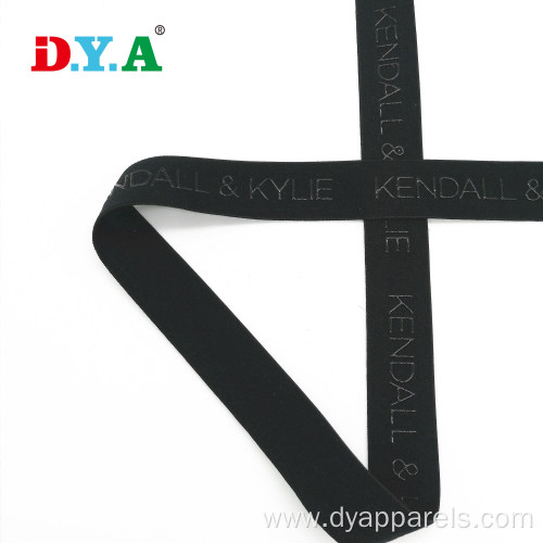 Non-Slip Silicone logo Soft Nylo sportswear Gripper Elastic